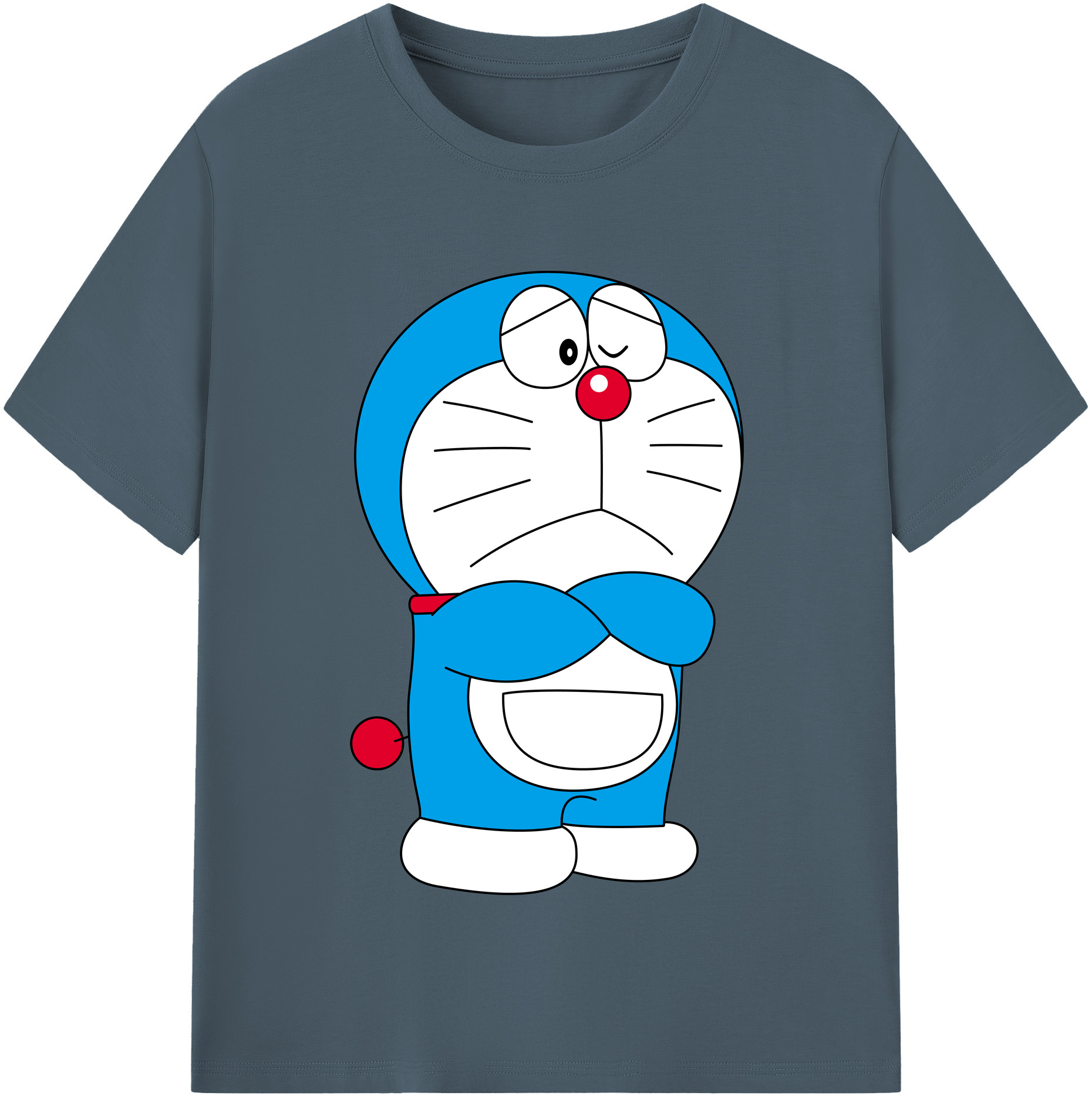 （画像用） ドラえもん Doraemon 綿100％半袖Tシャツ（フロントプリント）